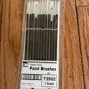 1 Dozen Water Color #2 Paint Brushes